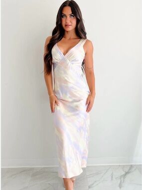 NanaMacs Pastel Multi-Color Sleeveless Maxi Dress